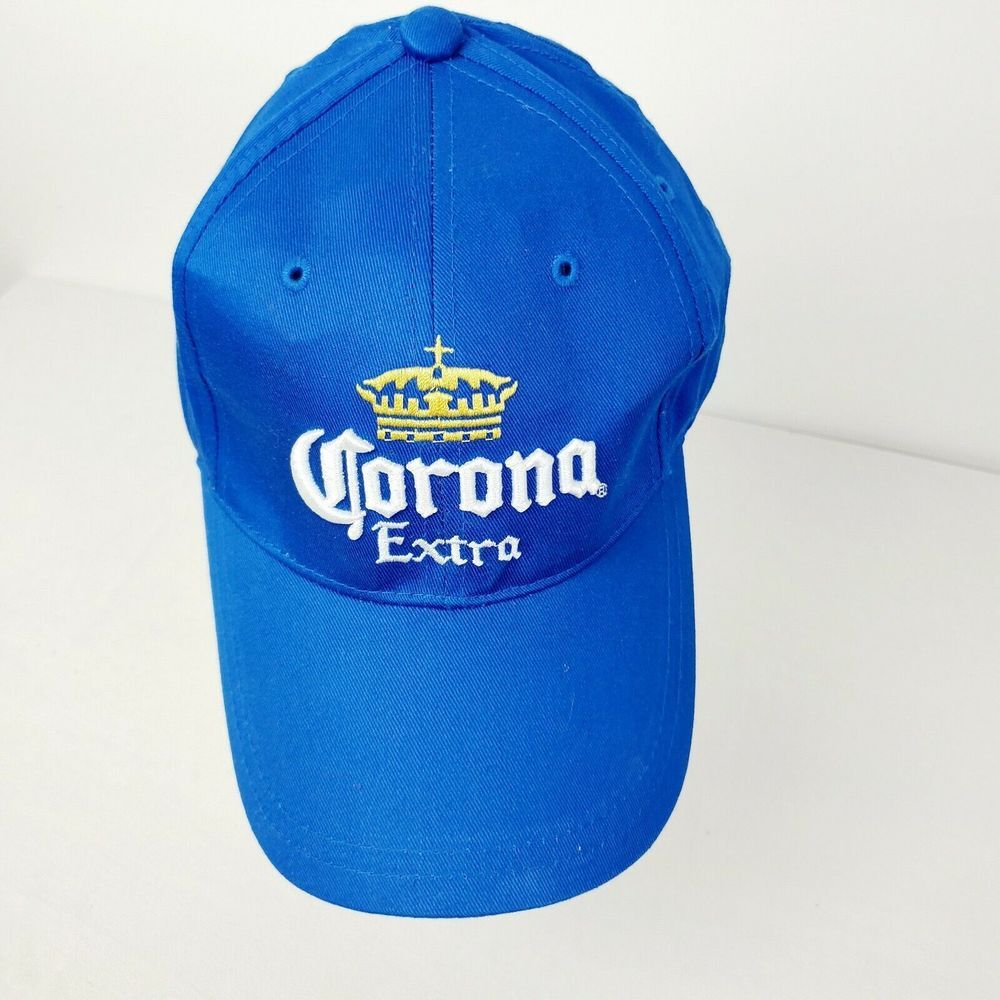 Corona Extra Father's Day Adjustable‎ Baseball Hat Blue White EUC